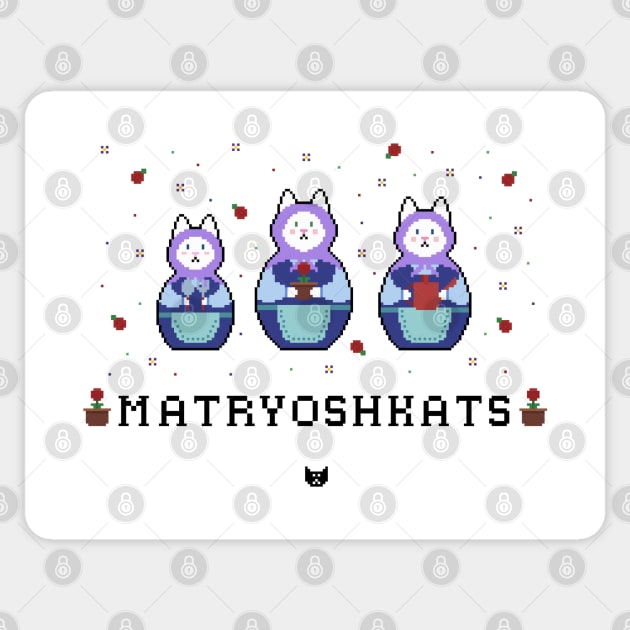 Matryoshkats Gardening Set Sticker by katnanigans